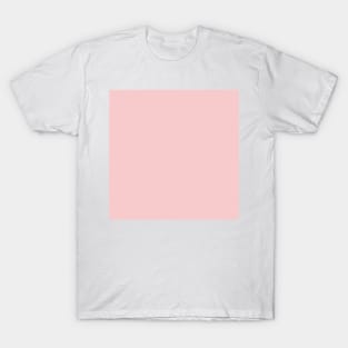 Solid Blush Light Pink Monochrome Minimal Design T-Shirt